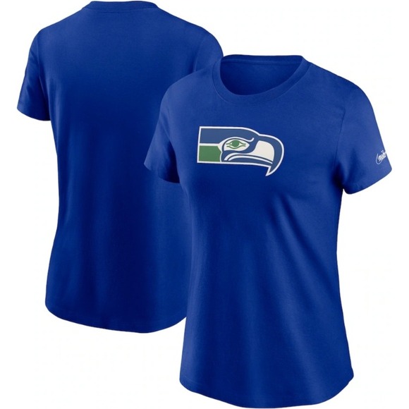 Nike NFL Seahawks T-Shirt Women's Football Graphic Tee‎ Blue XL NWT $45 - Picture 1 of 10